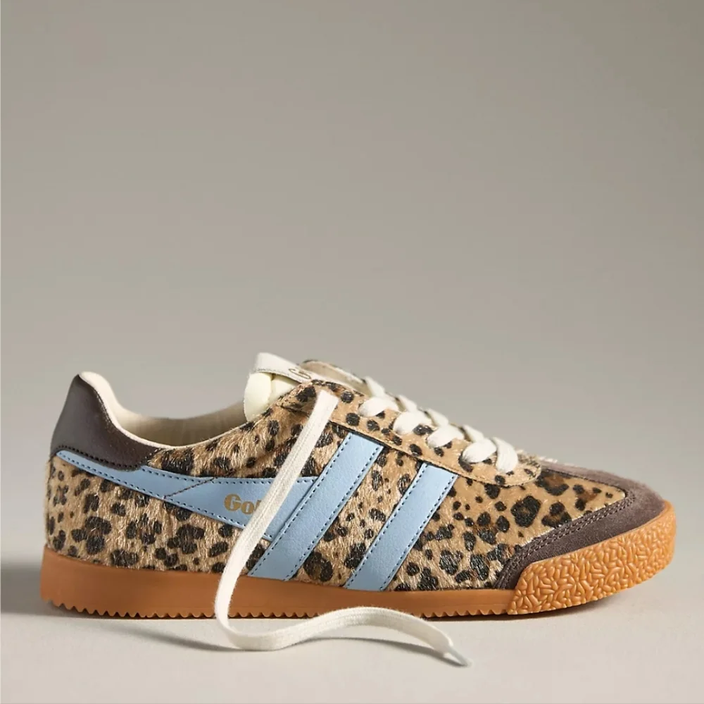 Gola Women's Leopard Print Sneakers with Blue Accents Retail $110.00US - Picture 2 of 16
